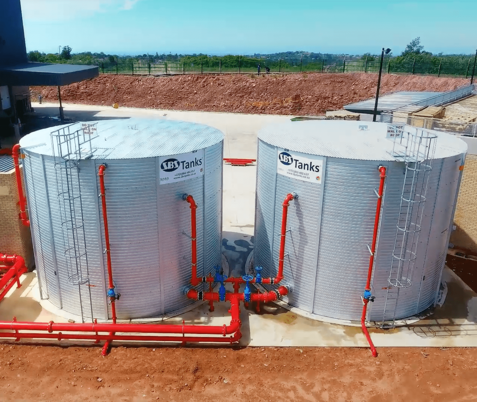 New steel reservoirs PVC Reservoir bladders up to 200 000 litre Clean water, fire, irrigation and sewer storage systems Reservoir Maintenance